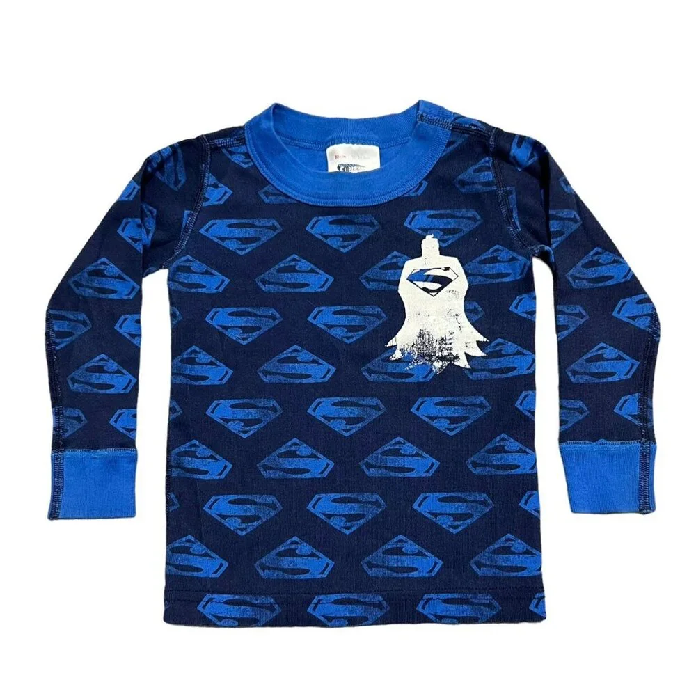 Hanna Andersson Sz 80 (18-24m) Superman Pajamas